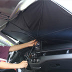 Opening ShadeFlip by hand in a car, original supplier photo