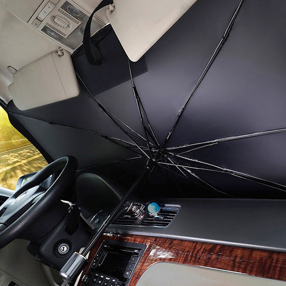 ShadeFlip open inside a car windscreen, original supplier photo