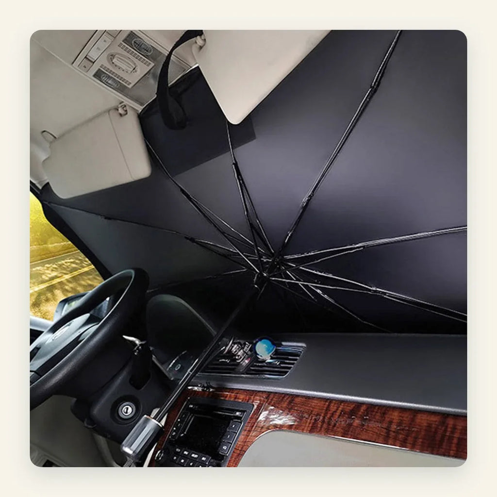 ShadeFlip umbrella windscreen sunshade, included in the Smart Living Bundle